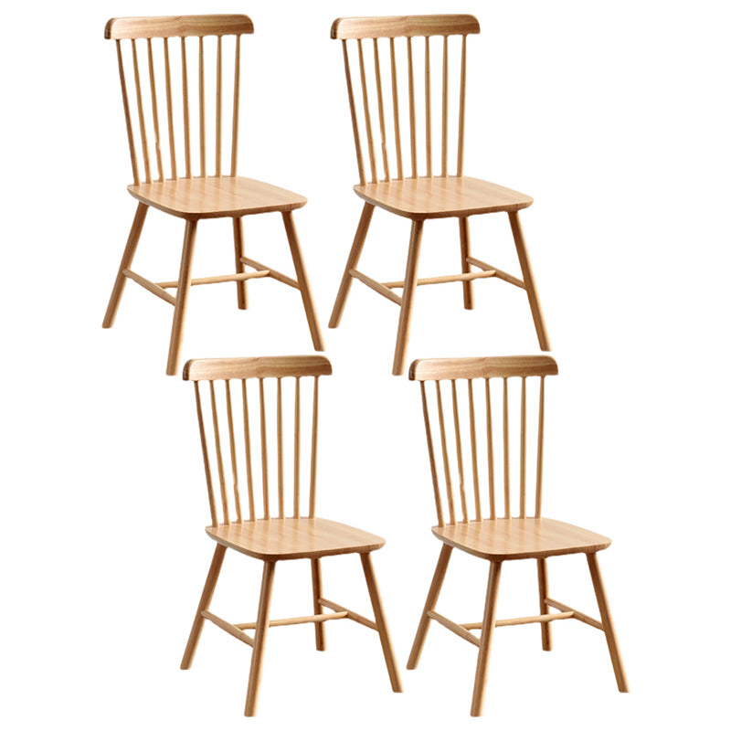 Traditional Wood Windsor Back Side Chair 19'' Wide Indoor Dining Chair Wood 4 Piece Set Clearhalo ' kitchen&dining_furn' 'Dining Chairs' 'Dining Tables & Seating' 'dining_chair' 'furn' 'furn_dining_chair' 'Furniture' 'furniture_dining_chair' 'Kitchen & Dining Furniture' 'kitchen' 3621766