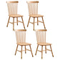 Traditional Wood Windsor Back Side Chair 19'' Wide Indoor Dining Chair Natural 4 Piece Set Clearhalo ' kitchen&dining_furn' 'Dining Chairs' 'Dining Tables & Seating' 'dining_chair' 'furn' 'furn_dining_chair' 'Furniture' 'furniture_dining_chair' 'Kitchen & Dining Furniture' 'kitchen' 3621769