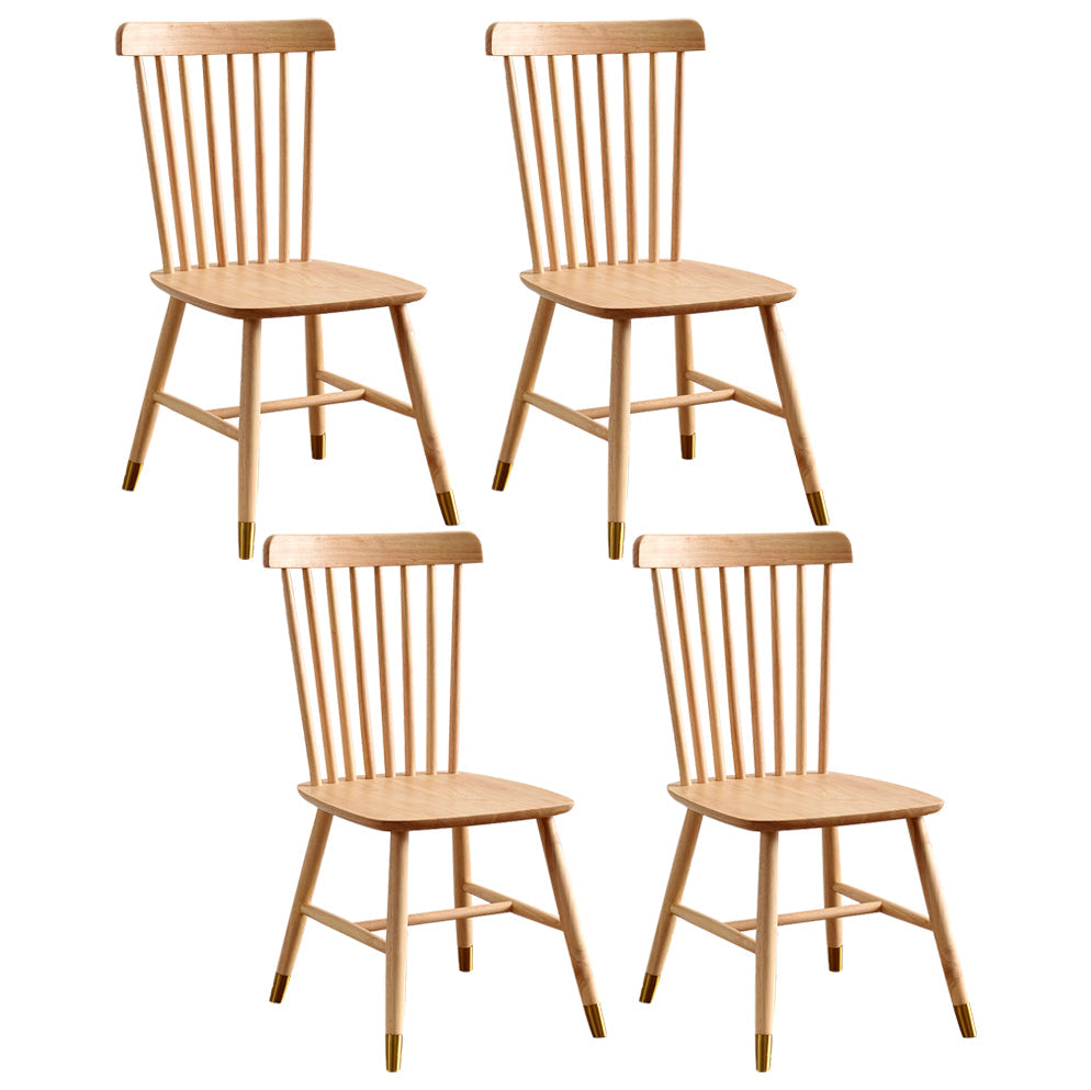 Traditional Wood Windsor Back Side Chair 19'' Wide Indoor Dining Chair Natural 4 Piece Set Clearhalo ' kitchen&dining_furn' 'Dining Chairs' 'Dining Tables & Seating' 'dining_chair' 'furn' 'furn_dining_chair' 'Furniture' 'furniture_dining_chair' 'Kitchen & Dining Furniture' 'kitchen' 3621769