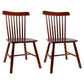 Traditional Wood Windsor Back Side Chair 19'' Wide Indoor Dining Chair Dark Brown 2 Piece Set Clearhalo ' kitchen&dining_furn' 'Dining Chairs' 'Dining Tables & Seating' 'dining_chair' 'furn' 'furn_dining_chair' 'Furniture' 'furniture_dining_chair' 'Kitchen & Dining Furniture' 'kitchen' 3621771