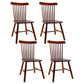 Traditional Wood Windsor Back Side Chair 19'' Wide Indoor Dining Chair Dark Brown 4 Piece Set Clearhalo ' kitchen&dining_furn' 'Dining Chairs' 'Dining Tables & Seating' 'dining_chair' 'furn' 'furn_dining_chair' 'Furniture' 'furniture_dining_chair' 'Kitchen & Dining Furniture' 'kitchen' 3621772