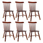 Traditional Wood Windsor Back Side Chair 19'' Wide Indoor Dining Chair Dark Brown 6 Piece Set Clearhalo ' kitchen&dining_furn' 'Dining Chairs' 'Dining Tables & Seating' 'dining_chair' 'furn' 'furn_dining_chair' 'Furniture' 'furniture_dining_chair' 'Kitchen & Dining Furniture' 'kitchen' 3621773