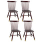Traditional Wood Windsor Back Side Chair 19'' Wide Indoor Dining Chair Walnut 4 Piece Set Clearhalo ' kitchen&dining_furn' 'Dining Chairs' 'Dining Tables & Seating' 'dining_chair' 'furn' 'furn_dining_chair' 'Furniture' 'furniture_dining_chair' 'Kitchen & Dining Furniture' 'kitchen' 3621775