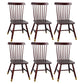 Traditional Wood Windsor Back Side Chair 19'' Wide Indoor Dining Chair Walnut 6 Piece Set Clearhalo ' kitchen&dining_furn' 'Dining Chairs' 'Dining Tables & Seating' 'dining_chair' 'furn' 'furn_dining_chair' 'Furniture' 'furniture_dining_chair' 'Kitchen & Dining Furniture' 'kitchen' 3621776