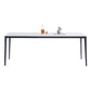 Minimalist Sintered Stone Standard Dining Table Rectangle Kitchen Dining Table with 4 Legs Base White Without Chairs Clearhalo ' dining_table' 'Dining Tables & Seating' 'Dining Tables' 'furn' 'furn_dining_table' 'Furniture' 'furniture_dining_table' 'Kitchen & Dining Furniture' 'kitchen&dining_furn' 'kitchen' 'kitchen_dining_table' 3621781