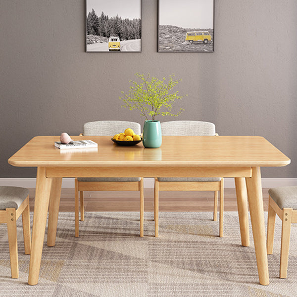 Modern Wooden Dining Table Rectangle Table with 4 Legs for Dinning Room Clearhalo ' dining_table' 'Dining Tables & Seating' 'Dining Tables' 'furn' 'furn_dining_table' 'Furniture' 'furniture_dining_table' 'Kitchen & Dining Furniture' 'kitchen&dining_furn' 'kitchen' 'kitchen_dining_table' 3621810