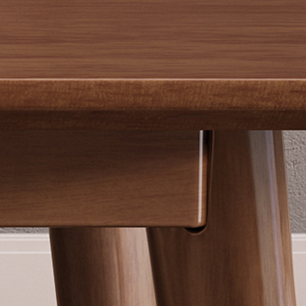 Modern Wooden Dining Table Rectangle Table with 4 Legs for Dinning Room Clearhalo ' dining_table' 'Dining Tables & Seating' 'Dining Tables' 'furn' 'furn_dining_table' 'Furniture' 'furniture_dining_table' 'Kitchen & Dining Furniture' 'kitchen&dining_furn' 'kitchen' 'kitchen_dining_table' 3621813