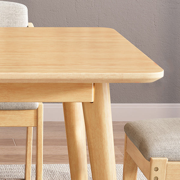 Modern Wooden Dining Table Rectangle Table with 4 Legs for Dinning Room Clearhalo ' dining_table' 'Dining Tables & Seating' 'Dining Tables' 'furn' 'furn_dining_table' 'Furniture' 'furniture_dining_table' 'Kitchen & Dining Furniture' 'kitchen&dining_furn' 'kitchen' 'kitchen_dining_table' 3621814