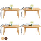 Modern Wooden Dining Table Rectangle Table with 4 Legs for Dinning Room Clearhalo ' dining_table' 'Dining Tables & Seating' 'Dining Tables' 'furn' 'furn_dining_table' 'Furniture' 'furniture_dining_table' 'Kitchen & Dining Furniture' 'kitchen&dining_furn' 'kitchen' 'kitchen_dining_table' 3621815