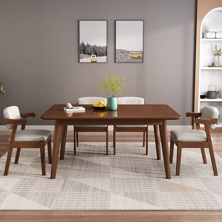 Modern Wooden Dining Table Rectangle Table with 4 Legs for Dinning Room Clearhalo ' dining_table' 'Dining Tables & Seating' 'Dining Tables' 'furn' 'furn_dining_table' 'Furniture' 'furniture_dining_table' 'Kitchen & Dining Furniture' 'kitchen&dining_furn' 'kitchen' 'kitchen_dining_table' 3621817