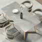 Metal Contemporary Rectangular Dining Table Sintered Stone Table with SledBase Clearhalo ' dining_table' 'Dining Tables & Seating' 'Dining Tables' 'furn' 'furn_dining_table' 'Furniture' 'furniture_dining_table' 'Kitchen & Dining Furniture' 'kitchen&dining_furn' 'kitchen' 'kitchen_dining_table' 3621821