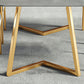 Metal Contemporary Rectangular Dining Table Sintered Stone Table with SledBase Clearhalo ' dining_table' 'Dining Tables & Seating' 'Dining Tables' 'furn' 'furn_dining_table' 'Furniture' 'furniture_dining_table' 'Kitchen & Dining Furniture' 'kitchen&dining_furn' 'kitchen' 'kitchen_dining_table' 3621826