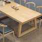 Modern Pine Solid Wood Table Rectangle Dining Table with Double Pedestal Base Clearhalo ' dining_table' 'Dining Tables & Seating' 'Dining Tables' 'furn' 'furn_dining_table' 'Furniture' 'furniture_dining_table' 'Kitchen & Dining Furniture' 'kitchen&dining_furn' 'kitchen' 'kitchen_dining_table' 3621831