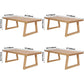 Modern Pine Solid Wood Table Rectangle Dining Table with Double Pedestal Base Clearhalo ' dining_table' 'Dining Tables & Seating' 'Dining Tables' 'furn' 'furn_dining_table' 'Furniture' 'furniture_dining_table' 'Kitchen & Dining Furniture' 'kitchen&dining_furn' 'kitchen' 'kitchen_dining_table' 3621835