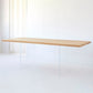 Contemporary Rectangle Standard Dining Table Solid Wood Dining Table with Double Pedestal Base Clearhalo ' dining_table' 'Dining Tables & Seating' 'Dining Tables' 'furn' 'furn_dining_table' 'Furniture' 'furniture_dining_table' 'Kitchen & Dining Furniture' 'kitchen&dining_furn' 'kitchen' 'kitchen_dining_table' 3621845