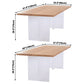 Contemporary Rectangle Standard Dining Table Solid Wood Dining Table with Double Pedestal Base Clearhalo ' dining_table' 'Dining Tables & Seating' 'Dining Tables' 'furn' 'furn_dining_table' 'Furniture' 'furniture_dining_table' 'Kitchen & Dining Furniture' 'kitchen&dining_furn' 'kitchen' 'kitchen_dining_table' 3621847