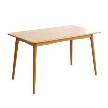Oak Solid Wood Dining Table Simple Style Rectangle Dining Site Table with 4 Legs Without Chairs Clearhalo ' dining_table' 'Dining Tables & Seating' 'Dining Tables' 'furn' 'furn_dining_table' 'Furniture' 'furniture_dining_table' 'Kitchen & Dining Furniture' 'kitchen&dining_furn' 'kitchen' 'kitchen_dining_table' 3621863