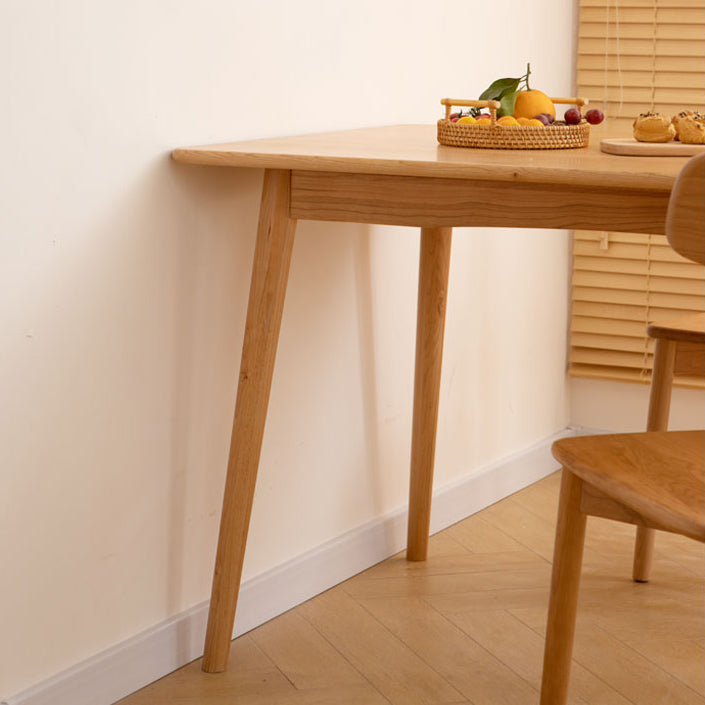 Oak Solid Wood Dining Table Simple Style Rectangle Dining Site Table with 4 Legs Clearhalo ' dining_table' 'Dining Tables & Seating' 'Dining Tables' 'furn' 'furn_dining_table' 'Furniture' 'furniture_dining_table' 'Kitchen & Dining Furniture' 'kitchen&dining_furn' 'kitchen' 'kitchen_dining_table' 3621866