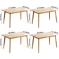 Oak Solid Wood Dining Table Simple Style Rectangle Dining Site Table with 4 Legs Clearhalo ' dining_table' 'Dining Tables & Seating' 'Dining Tables' 'furn' 'furn_dining_table' 'Furniture' 'furniture_dining_table' 'Kitchen & Dining Furniture' 'kitchen&dining_furn' 'kitchen' 'kitchen_dining_table' 3621867