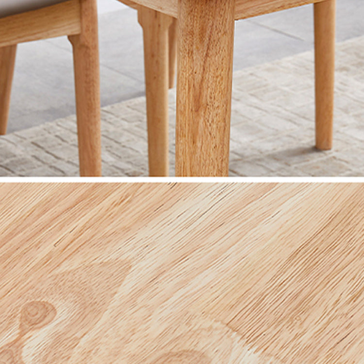 Simplicity Style Solid Wood Dining Table Rectangle and Square Dining Table with 4 Legs Base Clearhalo ' dining_table' 'Dining Tables & Seating' 'Dining Tables' 'furn' 'furn_dining_table' 'Furniture' 'furniture_dining_table' 'Kitchen & Dining Furniture' 'kitchen&dining_furn' 'kitchen' 'kitchen_dining_table' 3621880