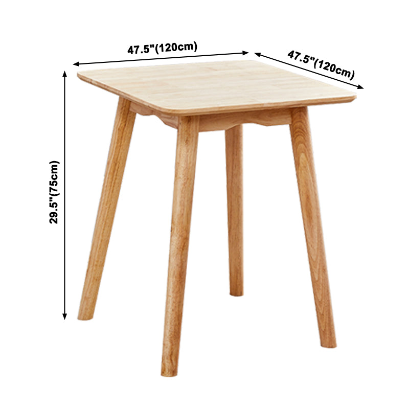 Simplicity Style Solid Wood Dining Table Rectangle and Square Dining Table with 4 Legs Base Clearhalo ' dining_table' 'Dining Tables & Seating' 'Dining Tables' 'furn' 'furn_dining_table' 'Furniture' 'furniture_dining_table' 'Kitchen & Dining Furniture' 'kitchen&dining_furn' 'kitchen' 'kitchen_dining_table' 3621883