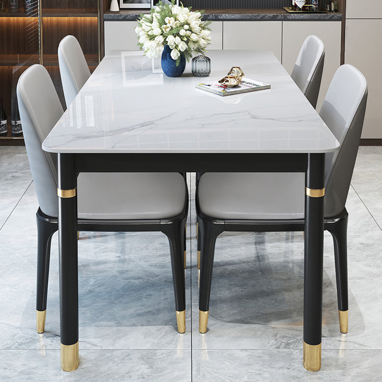 Solid Wood Modern Rectangle Dining Table Sintered Stone Table for Dining Room and Kitchen Clearhalo ' dining_table' 'Dining Tables & Seating' 'Dining Tables' 'furn' 'furn_dining_table' 'Furniture' 'furniture_dining_table' 'Kitchen & Dining Furniture' 'kitchen&dining_furn' 'kitchen' 'kitchen_dining_table' 3621887
