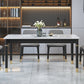 Solid Wood Modern Rectangle Dining Table Sintered Stone Table for Dining Room and Kitchen Clearhalo ' dining_table' 'Dining Tables & Seating' 'Dining Tables' 'furn' 'furn_dining_table' 'Furniture' 'furniture_dining_table' 'Kitchen & Dining Furniture' 'kitchen&dining_furn' 'kitchen' 'kitchen_dining_table' 3621889