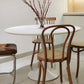 Round Tulip Modern Dining Table White Tone Fixed Table of Sintered Stone Clearhalo ' dining_table' 'Dining Tables & Seating' 'Dining Tables' 'furn' 'furn_dining_table' 'Furniture' 'furniture_dining_table' 'Kitchen & Dining Furniture' 'kitchen&dining_furn' 'kitchen' 'kitchen_dining_table' 3621900