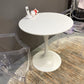 Round Tulip Modern Dining Table White Tone Fixed Table of Sintered Stone Clearhalo ' dining_table' 'Dining Tables & Seating' 'Dining Tables' 'furn' 'furn_dining_table' 'Furniture' 'furniture_dining_table' 'Kitchen & Dining Furniture' 'kitchen&dining_furn' 'kitchen' 'kitchen_dining_table' 3621910
