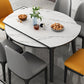 Modern Style Sintered Stone Dining Table Round Table with 4 Legs for Home Use Clearhalo ' dining_table' 'Dining Tables & Seating' 'Dining Tables' 'furn' 'furn_dining_table' 'Furniture' 'furniture_dining_table' 'Kitchen & Dining Furniture' 'kitchen&dining_furn' 'kitchen' 'kitchen_dining_table' 3621915