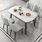 Modern Style Sintered Stone Dining Table Round Table with 4 Legs for Home Use Clearhalo ' dining_table' 'Dining Tables & Seating' 'Dining Tables' 'furn' 'furn_dining_table' 'Furniture' 'furniture_dining_table' 'Kitchen & Dining Furniture' 'kitchen&dining_furn' 'kitchen' 'kitchen_dining_table' 3621924