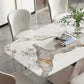 Rectangle Sintered Stone Dining Table Modern Metal Pedestal Base Table for Restaurant Clearhalo ' dining_table' 'Dining Tables & Seating' 'Dining Tables' 'furn' 'furn_dining_table' 'Furniture' 'furniture_dining_table' 'Kitchen & Dining Furniture' 'kitchen&dining_furn' 'kitchen' 'kitchen_dining_table' 3621974
