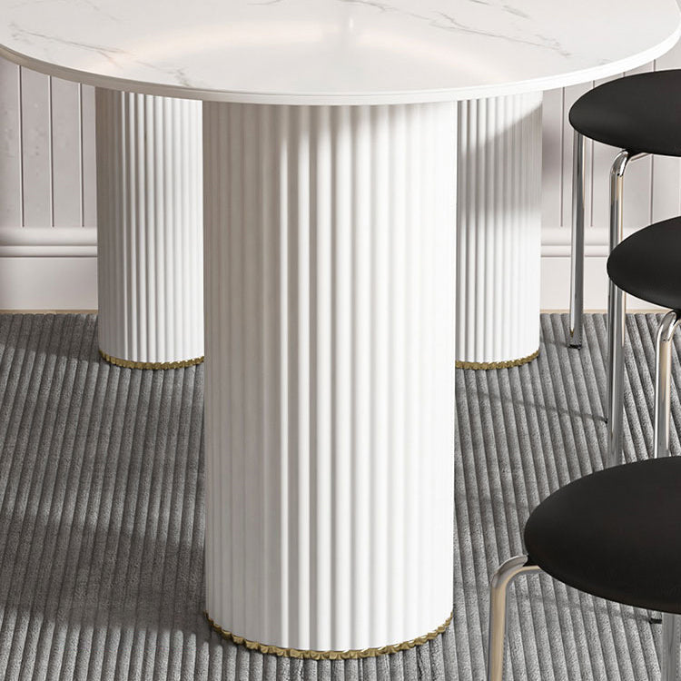 Metal Contemporary Free Form Table Marble Top Table for Dining Room and Kitchen Clearhalo ' dining_table' 'Dining Tables & Seating' 'Dining Tables' 'furn' 'furn_dining_table' 'Furniture' 'furniture_dining_table' 'Kitchen & Dining Furniture' 'kitchen&dining_furn' 'kitchen' 'kitchen_dining_table' 3621985