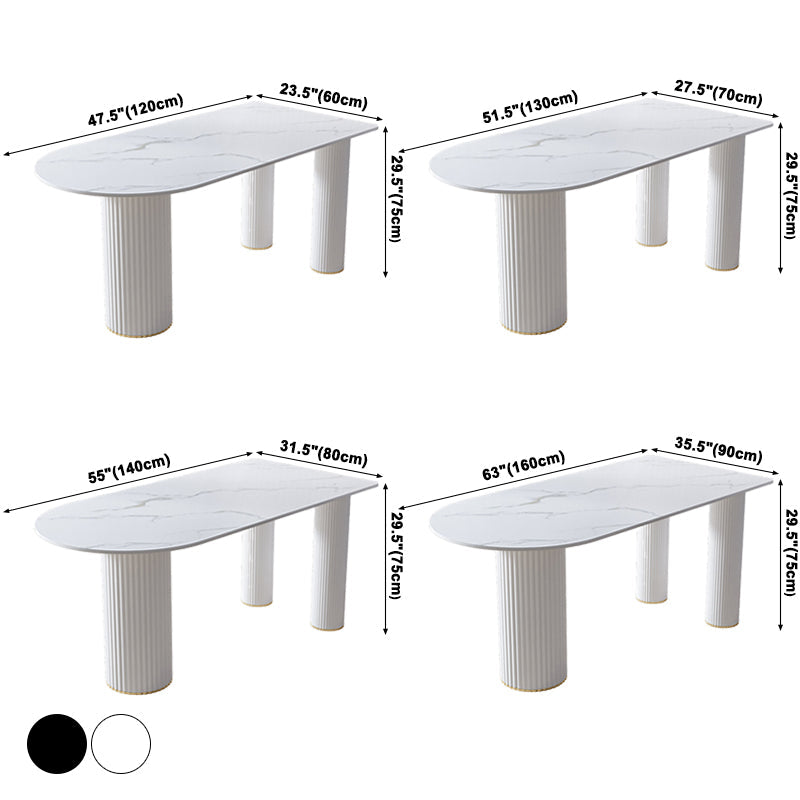 Metal Contemporary Free Form Table Marble Top Table for Dining Room and Kitchen Clearhalo ' dining_table' 'Dining Tables & Seating' 'Dining Tables' 'furn' 'furn_dining_table' 'Furniture' 'furniture_dining_table' 'Kitchen & Dining Furniture' 'kitchen&dining_furn' 'kitchen' 'kitchen_dining_table' 3621986