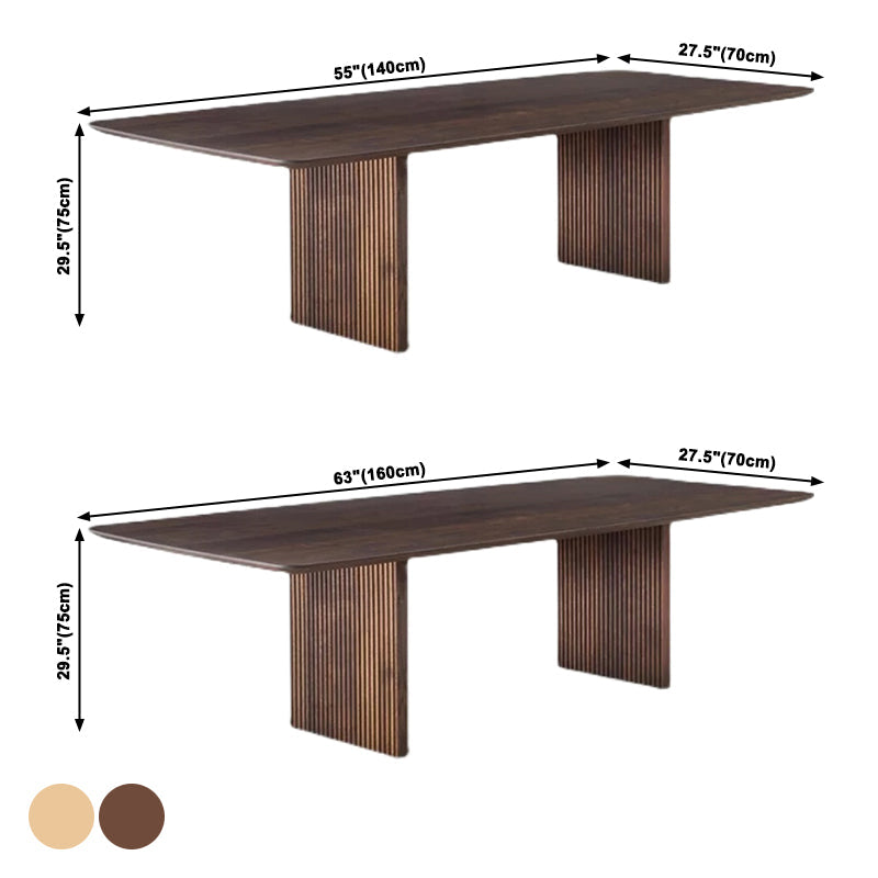 Rectangle Modern Dining Table White Fixed Table with Pinewood Solid Wood Clearhalo ' dining_table' 'Dining Tables & Seating' 'Dining Tables' 'furn' 'furn_dining_table' 'Furniture' 'furniture_dining_table' 'Kitchen & Dining Furniture' 'kitchen&dining_furn' 'kitchen' 'kitchen_dining_table' 3621995
