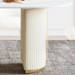 Sintered Stone Top Dining Table Oval Table with Metal Base and Double Pedestal Clearhalo ' dining_table' 'Dining Tables & Seating' 'Dining Tables' 'furn' 'furn_dining_table' 'Furniture' 'furniture_dining_table' 'Kitchen & Dining Furniture' 'kitchen&dining_furn' 'kitchen' 'kitchen_dining_table' 3622002
