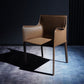 Faux Leather Modern Dining Room Chair Matte Finish Solid Back Dining Arm Chairs Camel 1 Piece Clearhalo ' kitchen&dining_furn' 'Dining Chairs' 'Dining Tables & Seating' 'dining_chair' 'furn' 'furn_dining_chair' 'Furniture' 'furniture_dining_chair' 'Kitchen & Dining Furniture' 'kitchen' 3622790