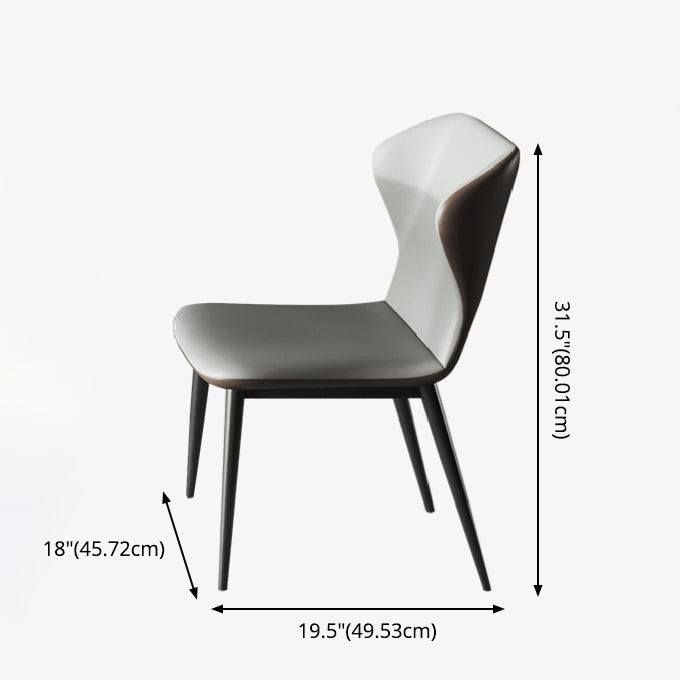 Minimalist White Brown Rectangle Shape Dining Set Kitchen Standard Dining Set with 4 Legs Table Clearhalo 'Dining Room Sets' 'Dining Tables & Seating' 'dining_room_set' 'furn' 'furn_dining_room_set' 'Furniture' 'furniture_dining_room_set' 'Kitchen & Dining Furniture' 'kitchen&dining_furn' 'kitchen' 3625115