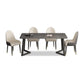 Minimalist Traditional Height Sintered Stone Top Dining Table Rectangle Dining Room Set For Kitchen with 4 Chairs Clearhalo 'Dining Room Sets' 'Dining Tables & Seating' 'dining_room_set' 'furn' 'furn_dining_room_set' 'Furniture' 'furniture_dining_room_set' 'Kitchen & Dining Furniture' 'kitchen&dining_furn' 'kitchen' 3625121