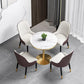 Modern Style Sintered Stone Dining Table White Round Table with Tulip Base Clearhalo ' dining_table' 'Dining Tables & Seating' 'Dining Tables' 'furn' 'furn_dining_table' 'Furniture' 'furniture_dining_table' 'Kitchen & Dining Furniture' 'kitchen&dining_furn' 'kitchen' 'kitchen_dining_table' 3642296