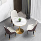 Modern Style Sintered Stone Dining Table White Round Table with Tulip Base Clearhalo ' dining_table' 'Dining Tables & Seating' 'Dining Tables' 'furn' 'furn_dining_table' 'Furniture' 'furniture_dining_table' 'Kitchen & Dining Furniture' 'kitchen&dining_furn' 'kitchen' 'kitchen_dining_table' 3642297