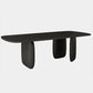 Pine Solid Wood Table Modern Rectangle Dining Table with 3 Legs for Restaurant Black Without Chairs Clearhalo ' dining_table' 'Dining Tables & Seating' 'Dining Tables' 'furn' 'furn_dining_table' 'Furniture' 'furniture_dining_table' 'Kitchen & Dining Furniture' 'kitchen&dining_furn' 'kitchen' 'kitchen_dining_table' 3642302