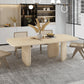 Pine Solid Wood Table Modern Rectangle Dining Table with 3 Legs for Restaurant Clearhalo ' dining_table' 'Dining Tables & Seating' 'Dining Tables' 'furn' 'furn_dining_table' 'Furniture' 'furniture_dining_table' 'Kitchen & Dining Furniture' 'kitchen&dining_furn' 'kitchen' 'kitchen_dining_table' 3642314