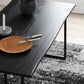 Contemporary Rectangle Dining Table Pine Solid Wood Table with Black Double Pedestal Clearhalo ' dining_table' 'Dining Tables & Seating' 'Dining Tables' 'furn' 'furn_dining_table' 'Furniture' 'furniture_dining_table' 'Kitchen & Dining Furniture' 'kitchen&dining_furn' 'kitchen' 'kitchen_dining_table' 3642333