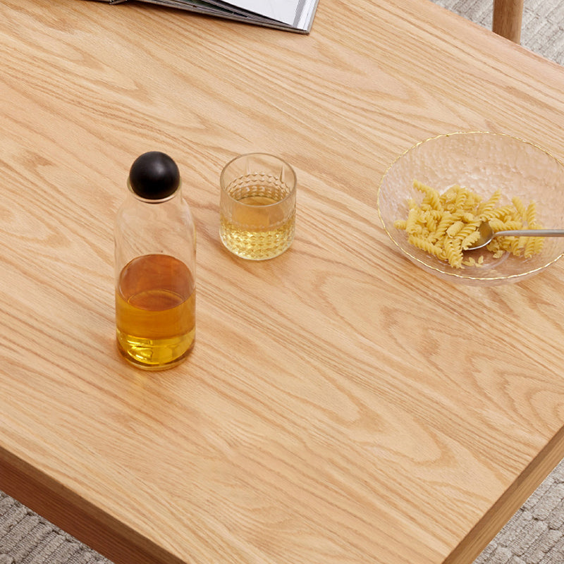 Rectangle Oak Solid Wood Table Modern Dining Table with 4 Legs for Restaurant Clearhalo ' dining_table' 'Dining Tables & Seating' 'Dining Tables' 'furn' 'furn_dining_table' 'Furniture' 'furniture_dining_table' 'Kitchen & Dining Furniture' 'kitchen&dining_furn' 'kitchen' 'kitchen_dining_table' 3642340