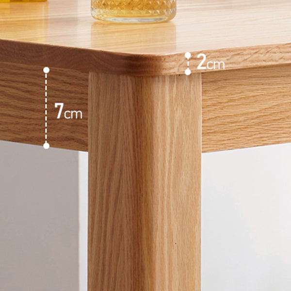 Rectangle Oak Solid Wood Table Modern Dining Table with 4 Legs for Restaurant Clearhalo ' dining_table' 'Dining Tables & Seating' 'Dining Tables' 'furn' 'furn_dining_table' 'Furniture' 'furniture_dining_table' 'Kitchen & Dining Furniture' 'kitchen&dining_furn' 'kitchen' 'kitchen_dining_table' 3642344