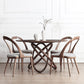 Round Dining Table Simplicity Dinner Room Solid Wood Table with Pedestal Table Clearhalo ' dining_table' 'Dining Tables & Seating' 'Dining Tables' 'furn' 'furn_dining_table' 'Furniture' 'furniture_dining_table' 'Kitchen & Dining Furniture' 'kitchen&dining_furn' 'kitchen' 'kitchen_dining_table' 3642370