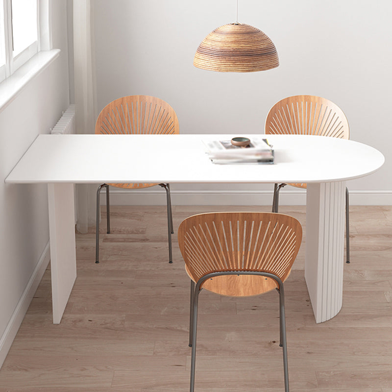 Contemporary Dining Table Pine Solid Wood Table with Double Pedestal for Home Kitchen Dinner Clearhalo ' dining_table' 'Dining Tables & Seating' 'Dining Tables' 'furn' 'furn_dining_table' 'Furniture' 'furniture_dining_table' 'Kitchen & Dining Furniture' 'kitchen&dining_furn' 'kitchen' 'kitchen_dining_table' 3642387
