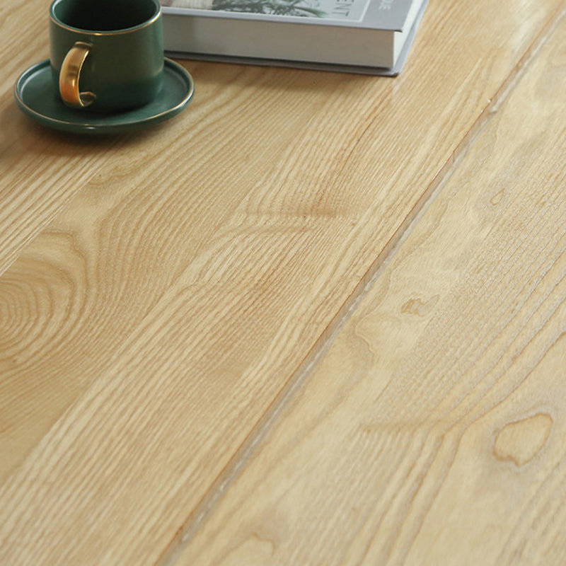 Simple Home Wood Dining Table Rectangle Shape Dining Table with Double Plastic Base Clearhalo ' dining_table' 'Dining Tables & Seating' 'Dining Tables' 'furn' 'furn_dining_table' 'Furniture' 'furniture_dining_table' 'Kitchen & Dining Furniture' 'kitchen&dining_furn' 'kitchen' 'kitchen_dining_table' 3642405