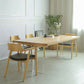 Simple Home Wood Dining Table Rectangle Shape Dining Table with Double Plastic Base Clearhalo ' dining_table' 'Dining Tables & Seating' 'Dining Tables' 'furn' 'furn_dining_table' 'Furniture' 'furniture_dining_table' 'Kitchen & Dining Furniture' 'kitchen&dining_furn' 'kitchen' 'kitchen_dining_table' 3642410